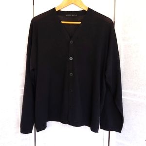Shirin Guild black wool cardigan